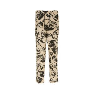 Dries Van Noten Men Pritned Viscose Penny Pant